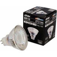 Led Line - MR16 smd 3W Leuchtmittel 273 Lumen Spot Strahler Neutralweiß Glass Einbauleuchte Energiesparlampe 36° von LED LINE