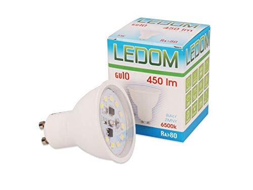 3 Stück LEDOM GU10 5W SMD LED Leuchtmittel 3000K Warmweiß 450 Lumen 220-240V Ø50 Spot Strahler Einbauleuchte Energiesparlampe Glühlampe von LED-Line