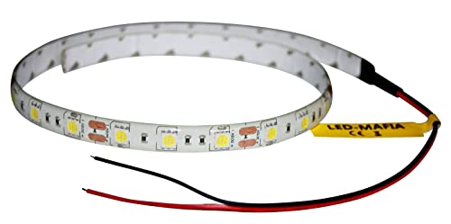 LED Strip Streifen 24V - 30cm 60cm - rot blau weiß grün Kabel Beleuchtung 3M m/13,67€ (weiß, 30cm - m/21,67€) von LED-Mafia