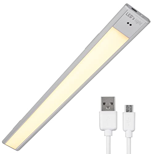 LED's light Unterbauleuchte 40cm Schrankleuchte 2W mit Sensor Akku USB-C dimmbar warmweiß neutralweiß kaltweiß Magnethalter von LED's light