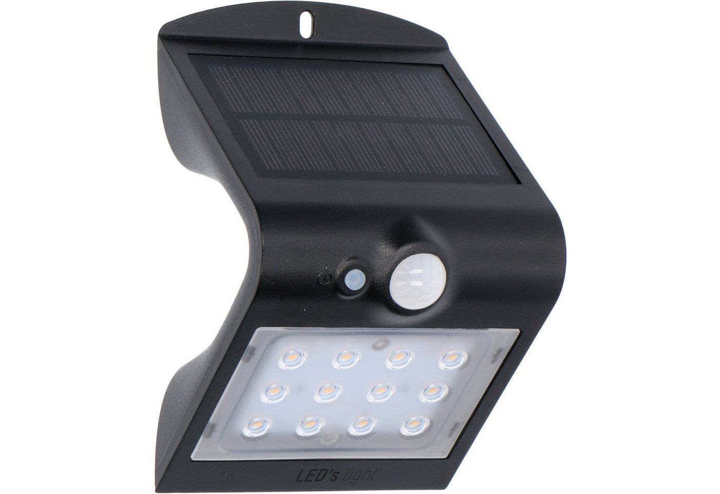 LED's light LED Solarleuchte 0300411 LED Solar Außenleuchte, LED, mit Bewegungsmelder 1,5 Watt warmweiß IP65 Backlight von LED's light