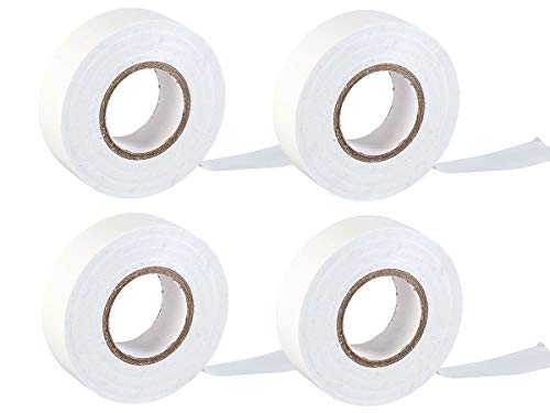 LEDLUX 4 Rollen Elektro-Isolierband aus PVC, 18 mm x 20 m, Farbe Weiß von LEDLUX