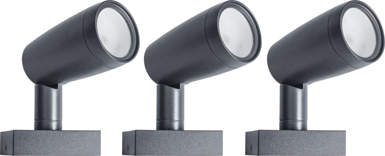 Ledvance LED Außenleuchte Smart+ WiFi Garden Spot silber 3er Set von LEDVANCE