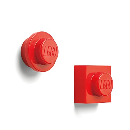 Room Copenhagen Lego Magnet-Set, Rot, One Size, 2 von Room Copenhagen