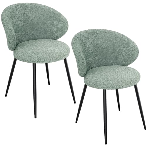 LEWE Esszimmerstuhl mit Beinen Aus Metall, Küchenstuhl Modern 2er Set mit Rückenlehne, Esstisch Stühle, Polsterstuhl für Esszimmer, Küche, Wohnzimmer, Büro, Schminktisch LEWE Esszimmerstuhl mit Beinen Aus Metall, Küchenstuhl Modern 2er Set mit Rückenlehne, Esstisch Stühle, Polsterstuhl für Esszimmer, Küche, Wohnzimmer, Büro, Schminktisch von LEWE