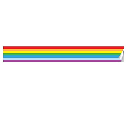 Tapetenbordüre, selbstklebend, für Kinderzimmer, Regenbogen, dick, wasserdicht, Vinyl, 10 x 300 cm von LGVXSRTYU
