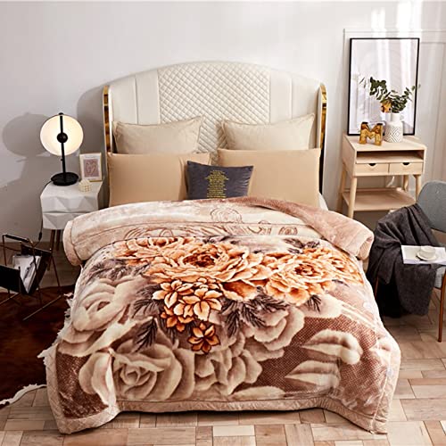LGYKUMEG Koreanische Decke,Doppel Schicht Winter Dicke Raschel Nerz Decke 150x200cm Für wohlige Wärme auf dem Sofa und im Bett,150x200cm2kg von LGYKUMEG
