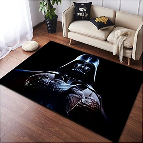 LHGBGBLN Starship Wars-Teppich - Jedi-Krieger-Teppiche - Lichtschwert Teppich - Kurzflor-Dekor-Bodenmatte 80x120cm von LHGBGBLN