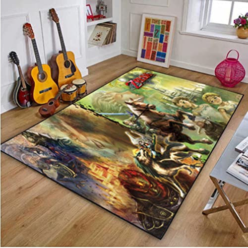 Zelda Legend Teppich – Cartoon-Teppich – Home Decor Bodenmatte für Kinderzimmer 80x120cm von LHGBGBLN