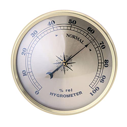 LICHENGTAI Hygrometer Analog Luftfeuchtigkeit, Hygrometer Innen Analog, Zimmerthermometer und Luftfeuchtigkeitsmessgerät, Glockenthermometer und Hygrometer für zu Hause oder im Büro von LICHENGTAI