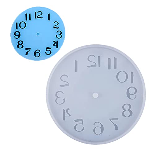 LICHENGTAI Uhr Silikonform Uhr Harzformen, Kreative Wanduhr Gussform Resin Gießform Kristall Epoxy Uhr Silikonform Uhr Resin Formen für DIY Kunsthandwerk, Wand Dekoration von LICHENGTAI