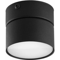 Aufputz Spot Schwarz ø 8 cm klein schmal GX53 Metall Deckenlampe Wohnzimmer Flur Küche - Schwarz von LICHT-ERLEBNISSE