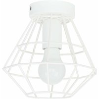 Deckenlampe Weiß Metall Wohnzimmer Modern Ø29cm - Weiß von LICHT-ERLEBNISSE