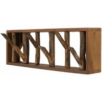 Licht-erlebnisse - Wandgarderobe Treibholz Handarbeit Unikat 49,5 cm Flur Garderobe Jackenhaken - Holz Natur, Holz hell von LICHT-ERLEBNISSE