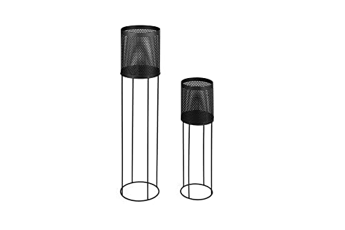 LIFA LIVING Pflanzenständer Set aus schwarzem Metall, 2 Moderne Deko Blumenständer für den Innenbereich, Wohnzimmer, Schlafzimmer, Flur, bis zu 1,5 kg LIFA LIVING Pflanzenständer Set aus schwarzem Metall, 2 Moderne Deko Blumenständer für den Innenbereich, Wohnzimmer, Schlafzimmer, Flur, bis zu 1,5 kg von LIFA LIVING