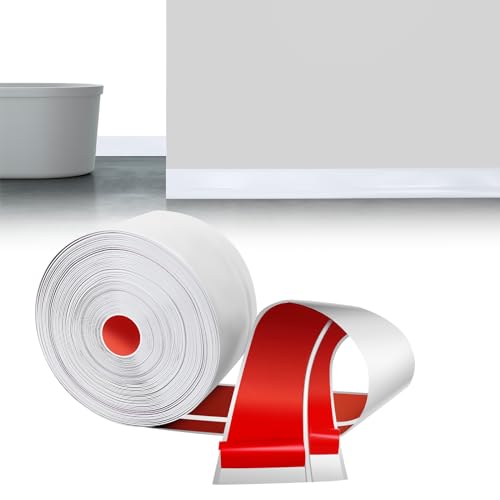 LIHIQIYA Weichsockelleiste Selbstklebend Weiß, 18M Sockelleiste Selbstklebende, 50x20mm Knickleiste Abschlussleiste aus PVC, Flexibel Knickleiste, Bodenleiste Abschlussleiste für Bad Küche Badezimmer LIHIQIYA Weichsockelleiste Selbstklebend Weiß, 18M Sockelleiste Selbstklebende, 50x20mm Knickleiste Abschlussleiste aus PVC, Flexibel Knickleiste, Bodenleiste Abschlussleiste für Bad Küche Badezimmer von LIHIQIYA