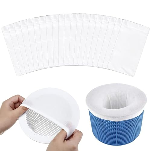 10Pcs Pool Skimmer Socken, Filter Skimmer Pool, Skimmer Filter Netz, Filtersocken Pool Skimmer Socks Wiederverwendbar Skimmerkorb Netz für Oberflächenskimmer Entfernt Blätter,Schwimmbad Skimmer Socken von LILIKAI