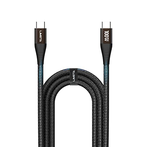 LIMETA 100W USB C auf USB C Kabel Nylon Typ C PD Ladekabel und Datenkabel Schnellladekabel für Samsung Galaxy Ultra Note 20, Pixel 4/3 XL, MacBook Air iPad(1Stück, 1.2m) von LIMETA