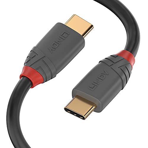 LINDY 36873 3m USB 2.0 Typ C Kabel 3A, Anthra Line, Anthrazit von LINDY