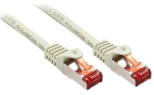 LINDY 47348 RJ45 Netzwerkkabel, Patchkabel CAT 6 S/FTP 10.00m Grau 1St. von LINDY