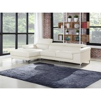 Ecksofa - Ecke Links - Leder - Weiß - SOLANGE von LINEA SOFA