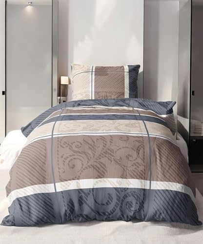 LINKHOFF Biber Bettwäsche 135x200 2tlg | Kuschelige Bettwäsche Taupe Beige | 100% Baumwolle | Kissenbezug 80x80 + Bettbezug 135x200 LINKHOFF Biber Bettwäsche 135x200 2tlg | Kuschelige Bettwäsche Taupe Beige | 100% Baumwolle | Kissenbezug 80x80 + Bettbezug 135x200 von LINKHOFF