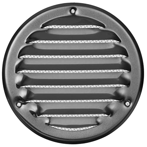 Ø 100mm Aluminium Lüftungsgitter mit Insektenschutz - Metall Gitter für Belüftung - Abluftgitter von LIRAST