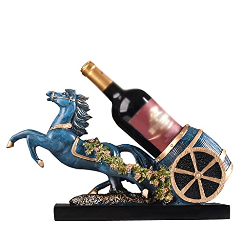 LIUNJHUY Retro Kriegsauto Statue Weinregal Dekoration Kriegspferd Weinfass Weinflaschenhalter Weinhandwerk Ornamente Interesting von LIUNJHUY