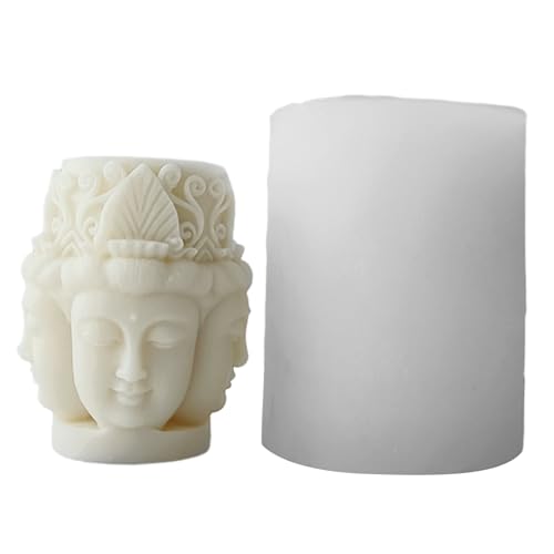 LIUZIKUN Buddhas Statue Kerze Silikonform 3D Figur Aromatherapie Gips Formen handgemachte Seife Harz Form DIY Kuchen Schokolade von LIUZIKUN