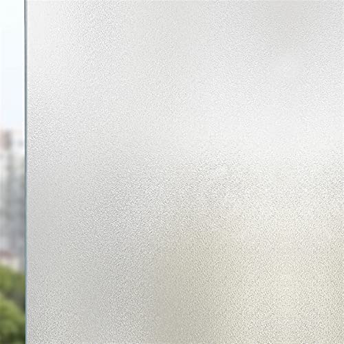 Liveinu Fensterfolie Blickdicht, Sichtschutzfolie Selbstklebend Fenster mit statischer Haftung ohne Klebstoff Milchglasfolie Folie Anti-UV für Badzimmer Büro, Weiß gefrostet, 120x100cm von LIVEINU