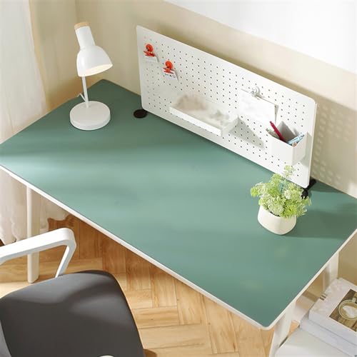 Liveinu Multifunktionales PU-Leder Schreibtischmatte, Schreibtischunterlage, Laptop Tischunterlage, Wasserdichte Mauspad für Büro- oder Heimbereich, Dunkelgrün, 60x140cm von LIVEINU