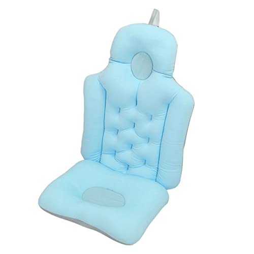 Badewannen-Sitz-Spa-Kissen Weich Atmungsaktiv Klappbar Kopfstütze Nacken Rückens Tütze, Bade Kissen Für Erwachsene Whirlpool Spa(Blau) von LIZEALUCKY