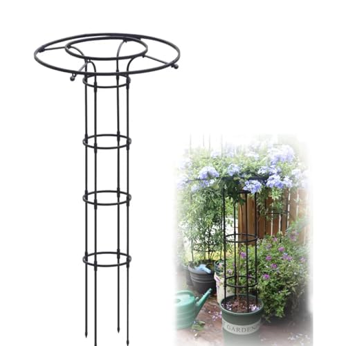 Rankhilfe Obelisk Ranksäule,Gartenspalier,Outdoor-Garten-Rankhilfe,kunststoffbeschichtetes,Rankgitter for Topfpflanzen Rose Rebe Jasmin,Reben,Pflanzen,Garten(Size:90cm/35.4in) von LKUOU