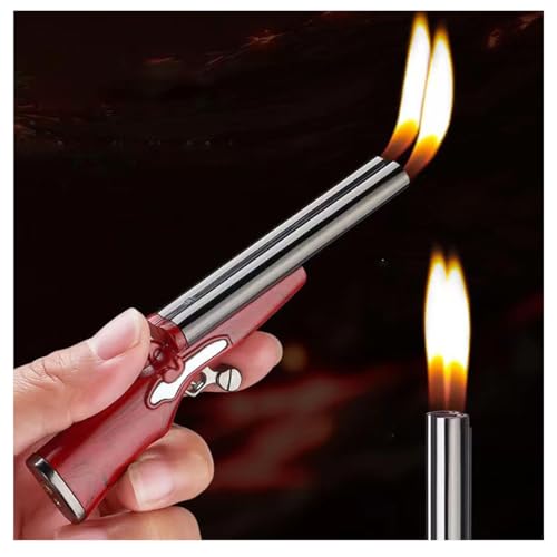 ZS001 Double Flame Metal Pistole -feuerfeuermaschine Magie kleine personalisierte kreative Gezeitenspitze glatt, um einen Freund zu geben (mit Ausnahme von Kraftstoff) von LLIANG