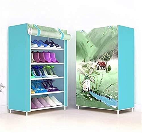 LLMTYO Schuhschrank für zu Hause, Schuhregal, Schuhregalhalterung für mehrschichtiges Schuhregal für Aufbewahrungsbox, Schuhkarton (Stil 4, 5 Schichten) von LLMTYO