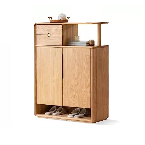 Schuhschrank für den Eingangsbereich, Schuhschrank aus massivem Holz, niedriger Schrank, Spind, Wohnzimmer-Trennwand, Veranda-Schrank, Aufbewahrungsschrank für Zuhause, Bodentrennwandschrank, Schuhau von LLMTYO