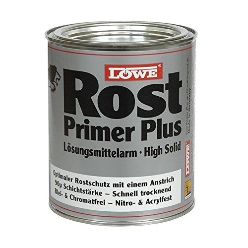 Löwe Auto Rostprimer Plus, 1K-Grundierung, Dickschicht-Korrosionsschutz (Rotbraun (8012), 750 ml) von LÖWE