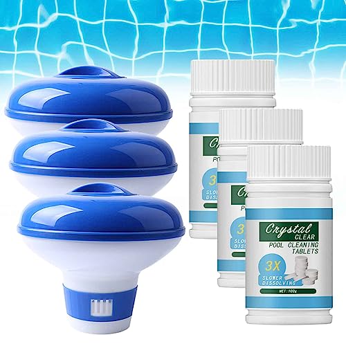 GFOUK RefreshPool Quick Pool Reinigungstablette, Schnelle Poolreinigungstablette, Quick Pool Cleaning Tablet, Magic Pool Cleaning Tablet, Crystal Clear Pool Cleaning Tablets (3 Set) von LONGTO