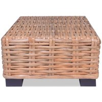 Couchtisch Rattan Natur 45 x 45 x 30 cm von LONGZIMING