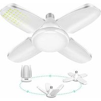 Led Garagenbeleuchtung, Eleganted 60W 6000LM E27 led Werkstattleuchte, verformbare led Deckenleuchte 60 Watt Arbeitsleuchte 6000K für Werkstatt von LONGZIMING