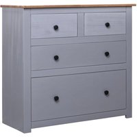 Sideboard Grau 80 x 40 x 83 cm Panama-Kiefer von LONGZIMING