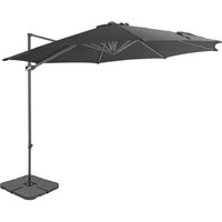 Sonnenschirm mit Schirmständer Anthrazit von LONGZIMING