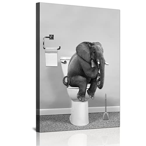 LPFNSF Badezimmer Bilder Bad Tier in der Badewanne Bild Lustige Wandkunst Drucke Leinwand Poster Dekoration des Badezimmers Ohne Rahmen. (Style D, 40x60cm) von LPFNSF