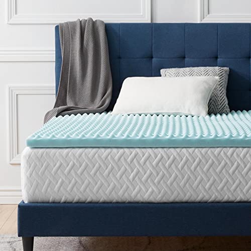 LUCID 5 cm Convoluted Gel Memory Foam Mattress Topper, 160 x 200 cm von LUCID