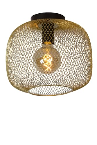 Lucide MESH - Deckenleuchte - Ø 30 cm - 1xE27 - Mattes Gold/Messing von LUCIDE