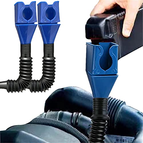 2PCS Flexible Draining Tool Snap Funnel | Flexibler Schnelltrichter für das Abtropfwerkzeug, Universal Auto Benzin Kraftstoff Trichter, Ölablasstrichter Werkzeug für KFZ, Auto, Werkstatt & Haushalt von LUCKKY