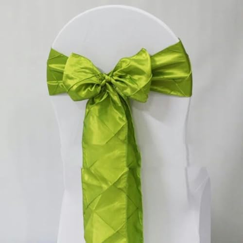LUHYSU Biesen-Stuhlschärpe, Bankett-Krawattenschleife für Hochzeits-, Event- und Party-Dekoration, grün, 50 Stück von LUHYSU
