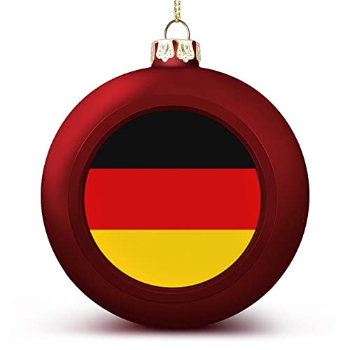 Deutschland-Weihnachtskugel-Ornament – Deutschland-Flagge, Kugel, Ornamente, Nationenflagge, hängende Ornamente, Andenken, Souvenir für Weihnachtsbaumdekoration, saisonale Feiertage, Partyzubehör von LUIJORGY