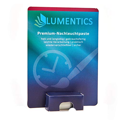 lumentics Leuchtpaste - Im Dunkeln phosphoreszierende Leuchtfarbe für z.B. Uhr-Zeiger. Feine, nachleuchtende UV Zeigerfarbe. Glow in The Dark. (Natur/Grün) von LUMENTICS