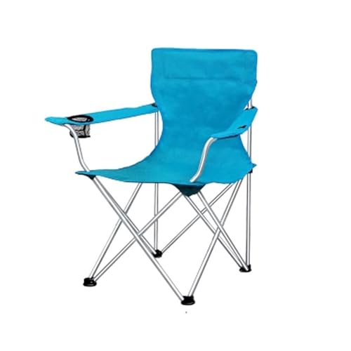 LUTFI Stühle Ultraleichter Campingstuhl, kompakter Klappstuhl mit Getränkehalter-Armlehnen und Tragetasche, strapazierfähig, 220 Pfund Tragkraft Picknick (Color : E) von LUTFI